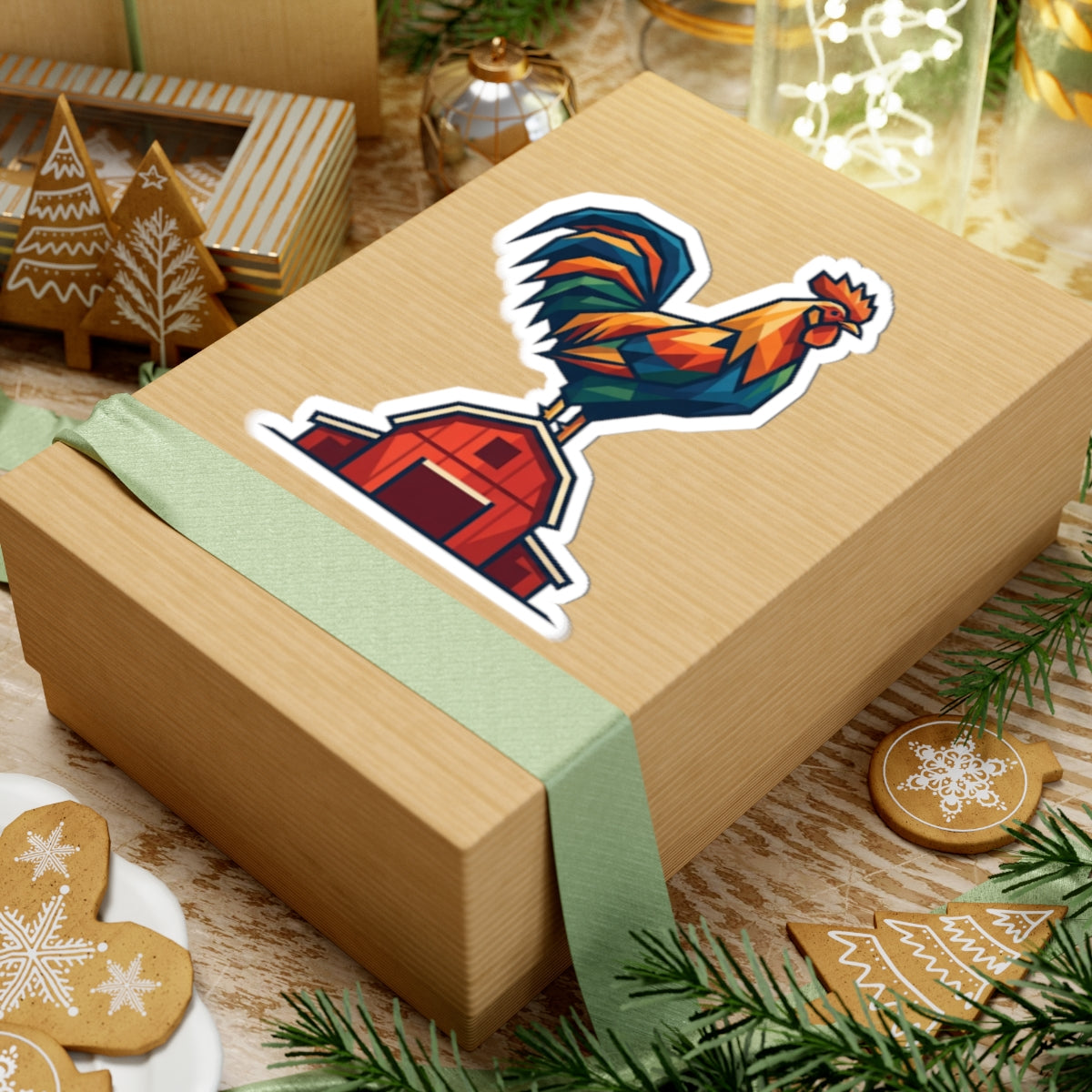 "Barnyard Rooster" Sticker — Main