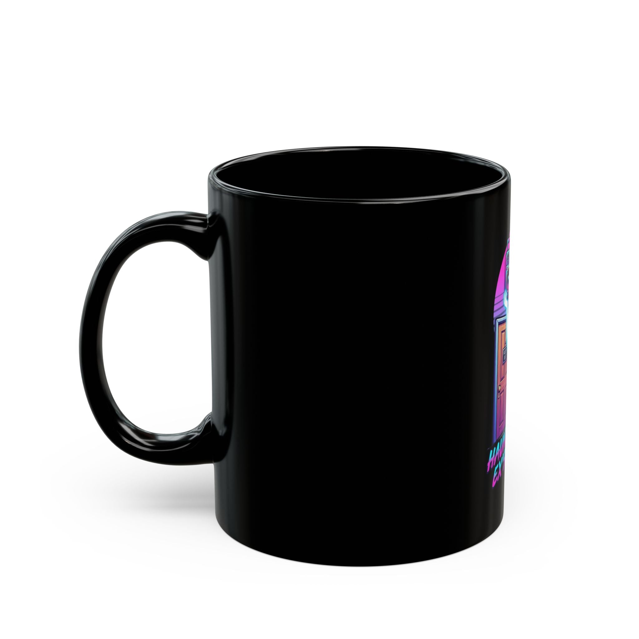 "Haunting Your Ex's Dreams" Black Ceramic Mug