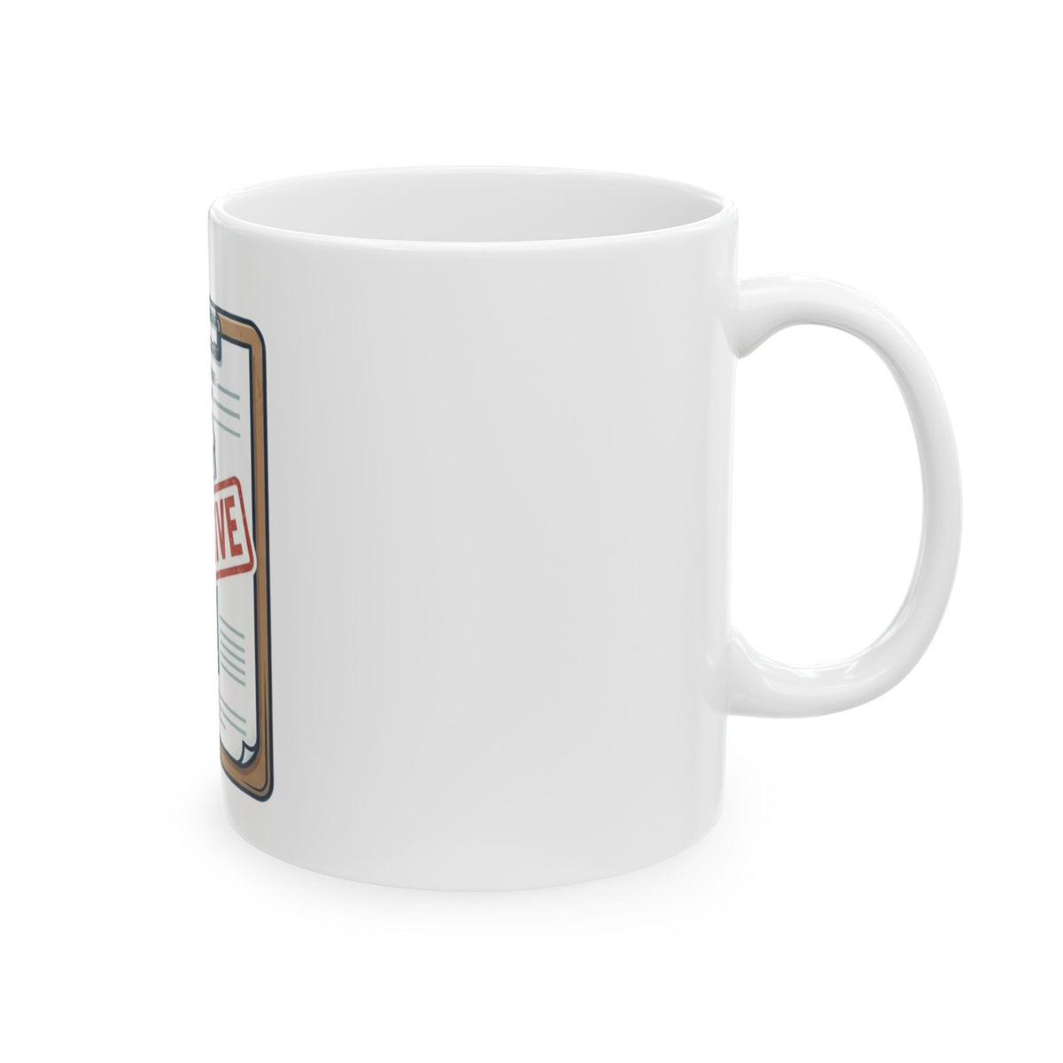 "False Positive IPA" White Ceramic Mug — Graphic