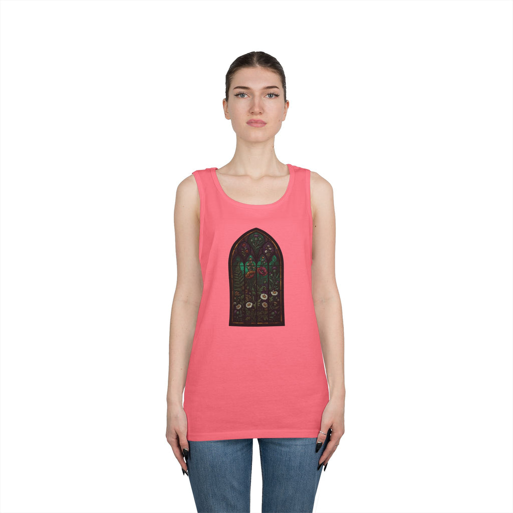 "Stained Glass Floral" Tank Top