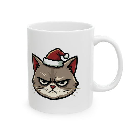 "Bah Humbug" White Ceramic Mug — Graphic