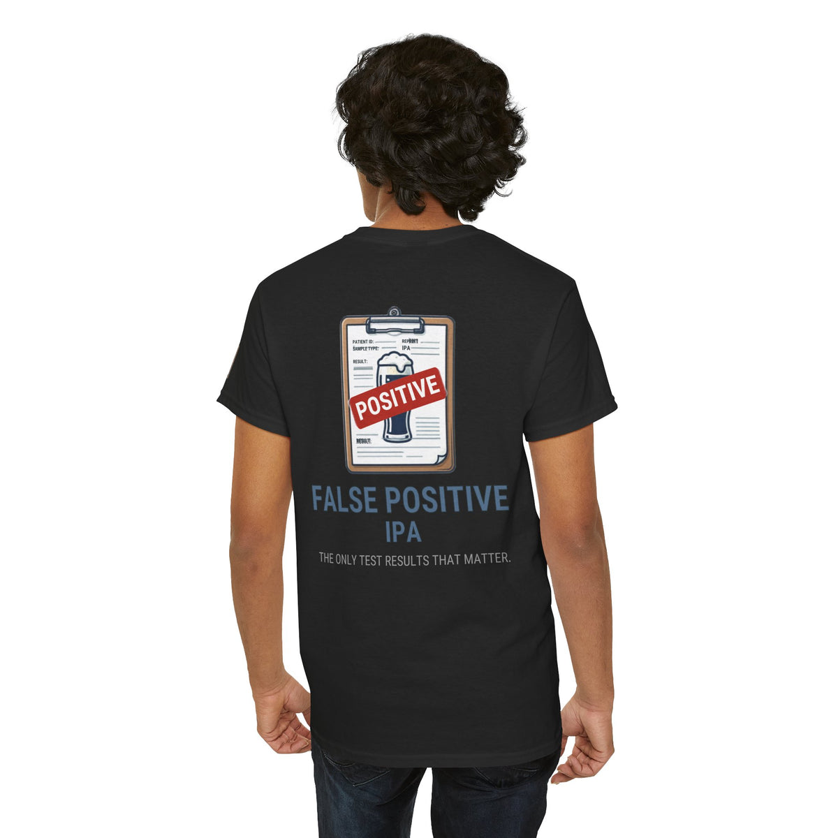 Color: Black | False Positive IPA Premium Graphic Tee