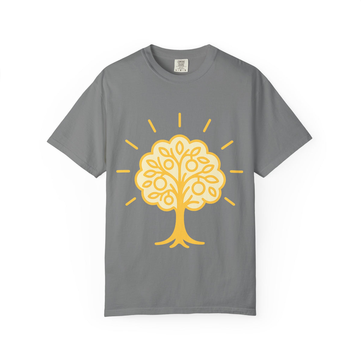 Color: Grey | Tree of Life Unisex Garment-Dyed T-shirt