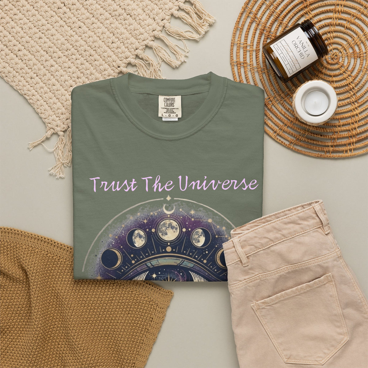 "Trust the Universe" Unisex Garment-Dyed Tee