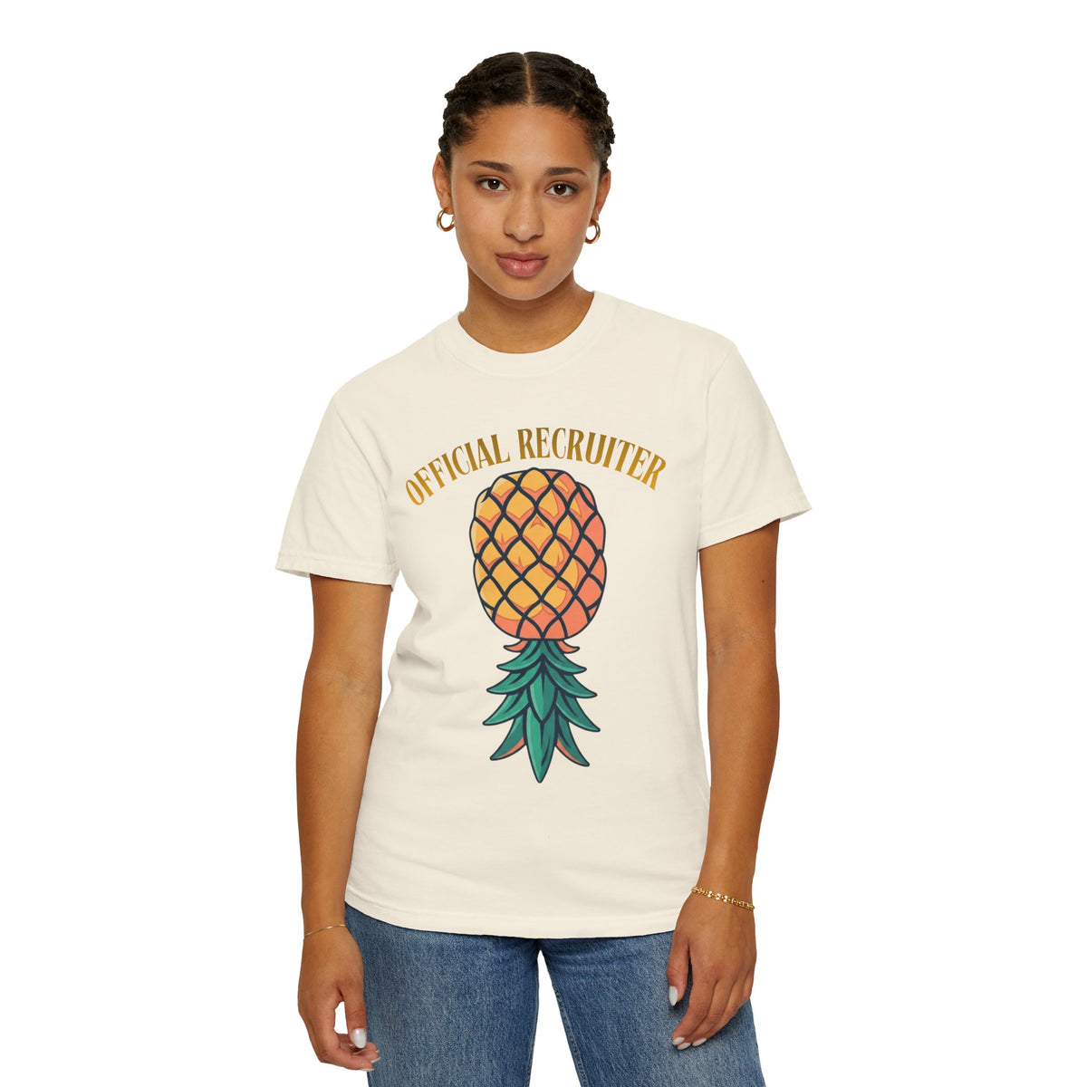 Color: Ivory | Official Recruiter Unisex Garment-Dyed Tee