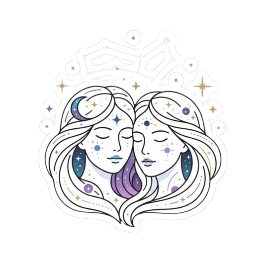 "Gemini The Celestial Twins" Sticker