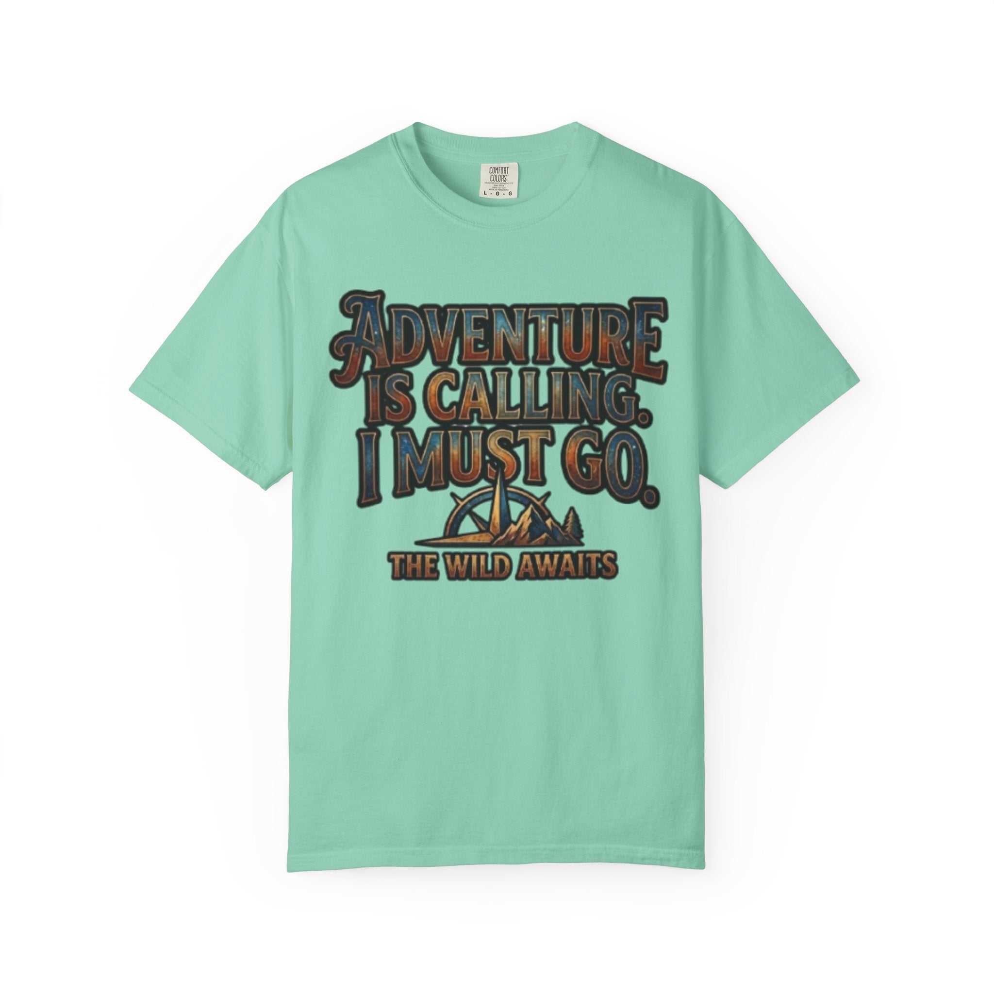"Adventure is Calling" Unisex Garment-Dyed Tee