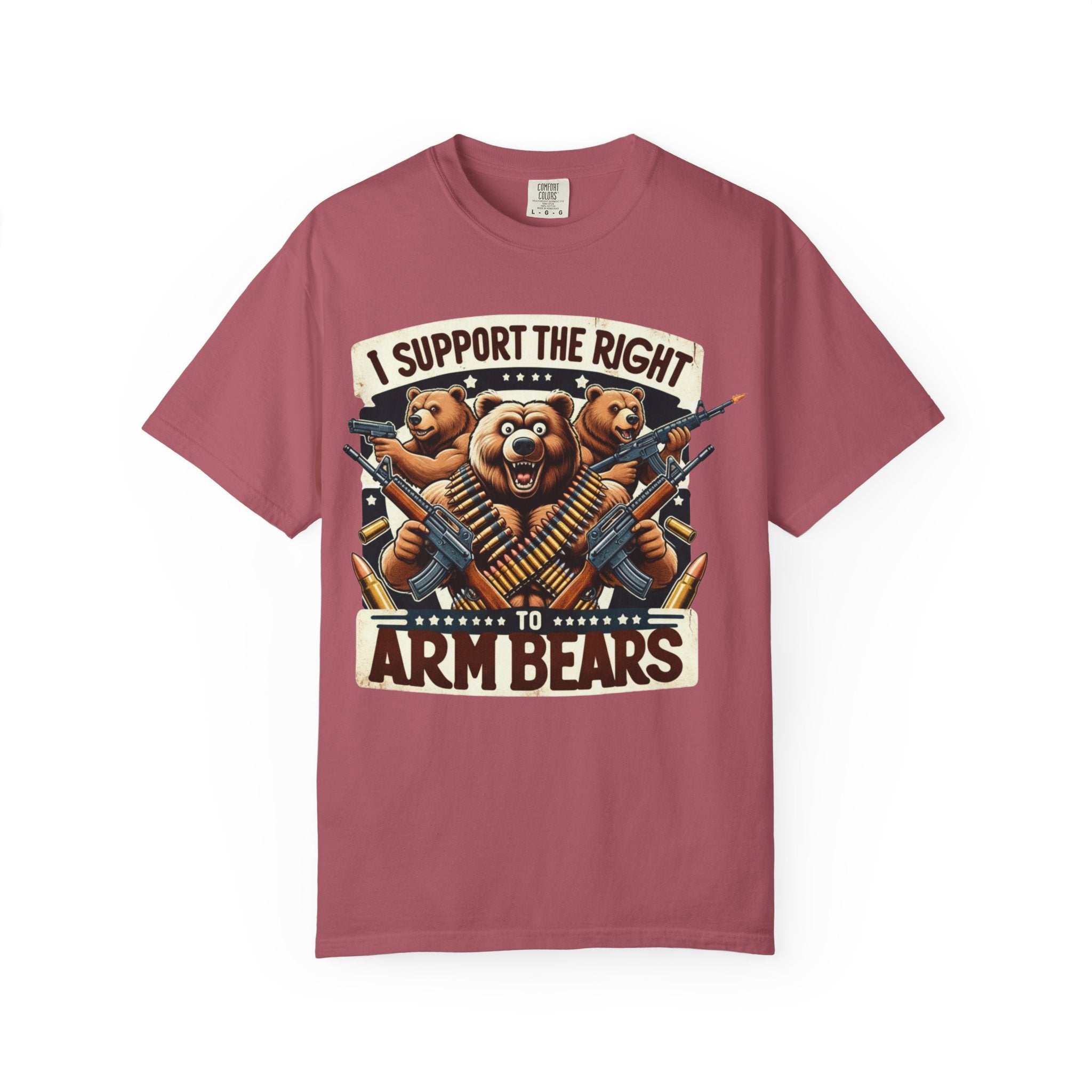 "The Right to Arm Bears (Tactical Trio)" Unisex Garment-Dyed T-shirt