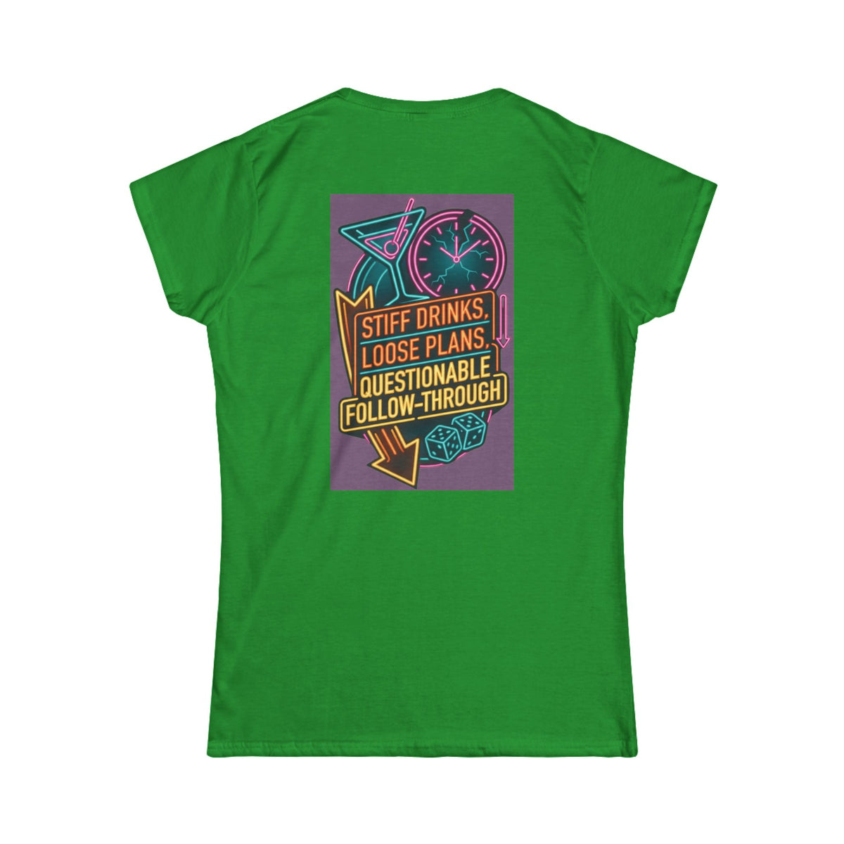 "Stiff Drinks Loose Plans" Women's Tee