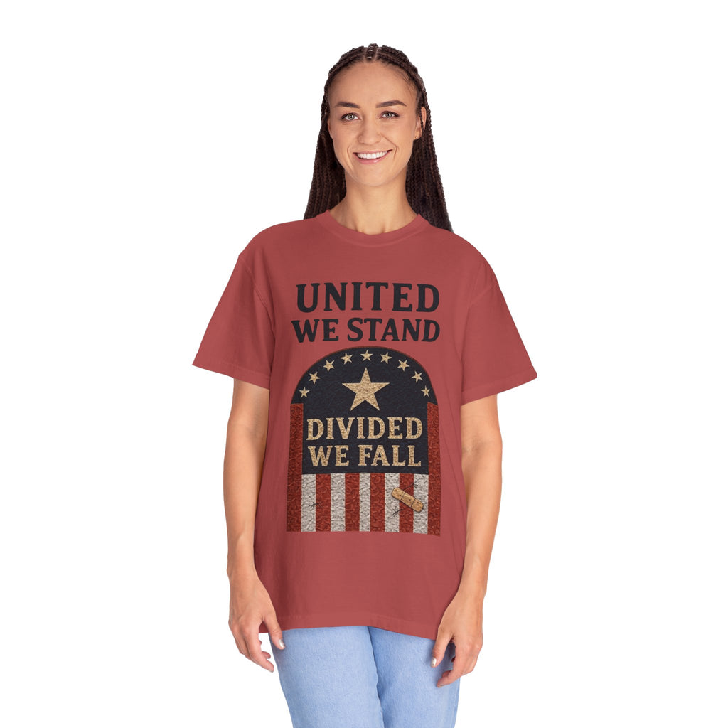 "UNITED WE STAND" Unisex Garment-Dyed T-shirt