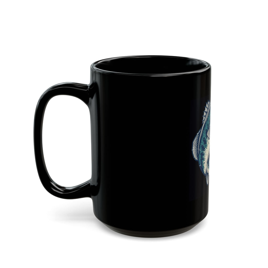 "Never Leave A Good Hole" Black Ceramic Mug — Graphic