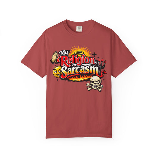 "The Church of Snark" Unisex Garment-Dyed T-shirt