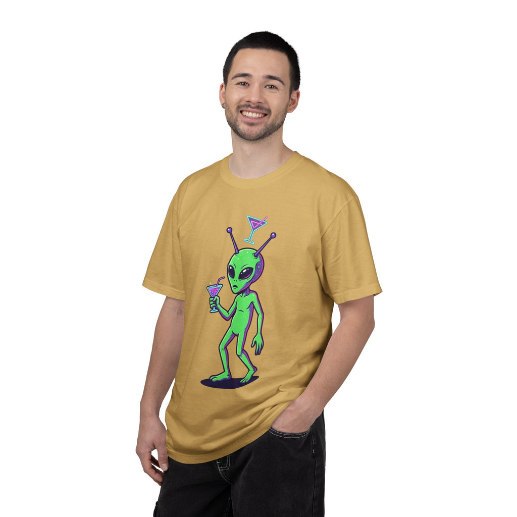 "Drunk Alien" Unisex Garment-Dyed Tee