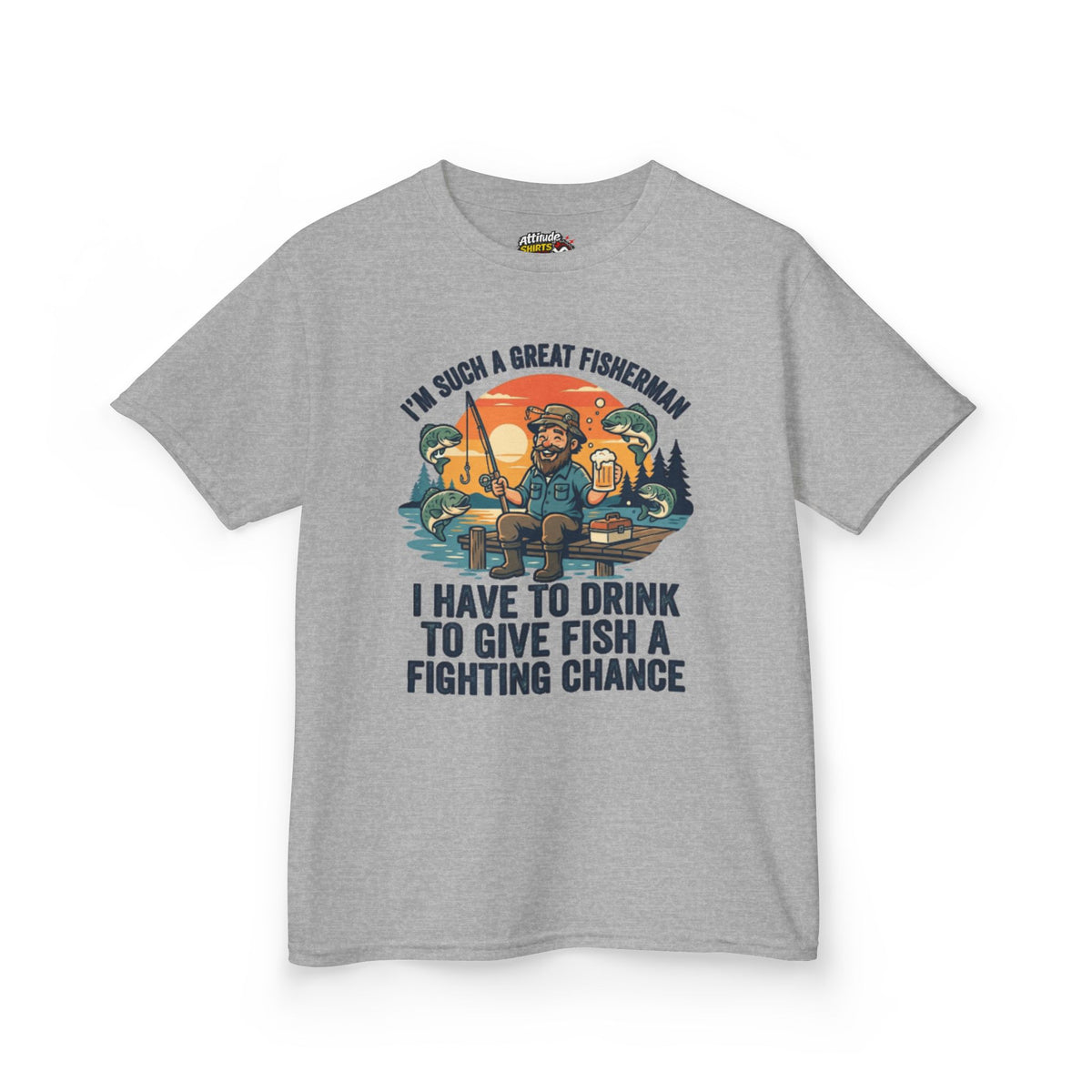 "Drink to Give Fish a Fighting Chance" Kids Tee