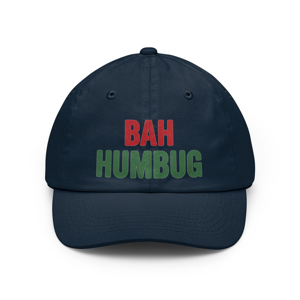 Color: Navy | Bah Humburg Dad Hat — Graphic