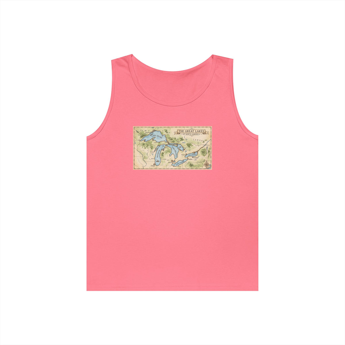Color: Safety Pink | 51st State Great Lakes Tank Top