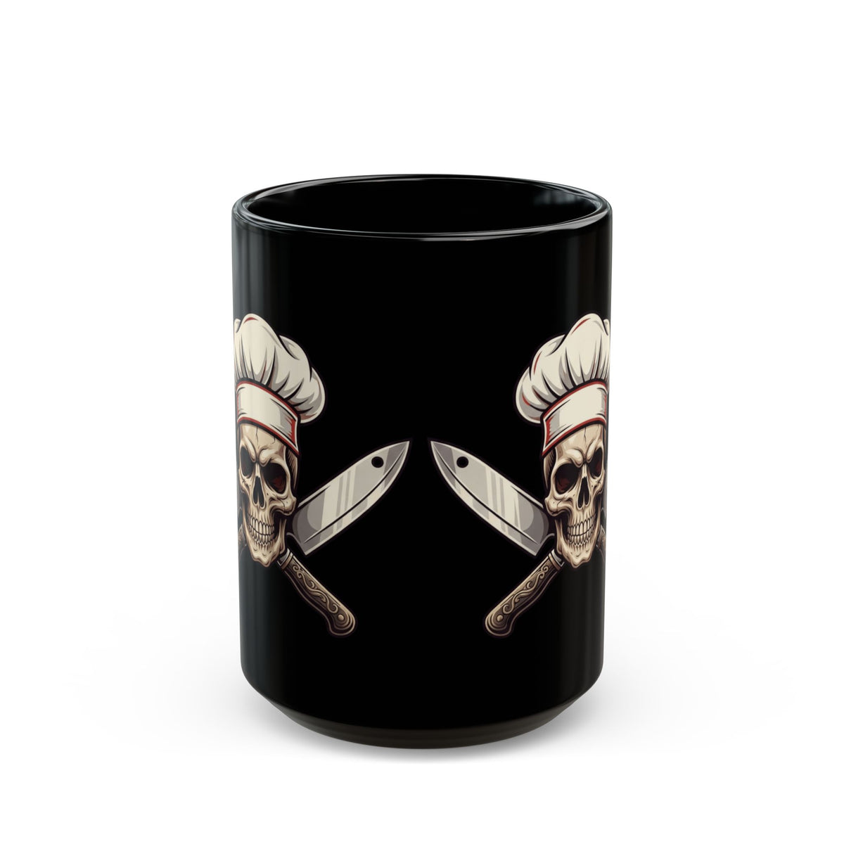 "Hell's Kitchen Literally" Black Ceramic Mug — Graphic