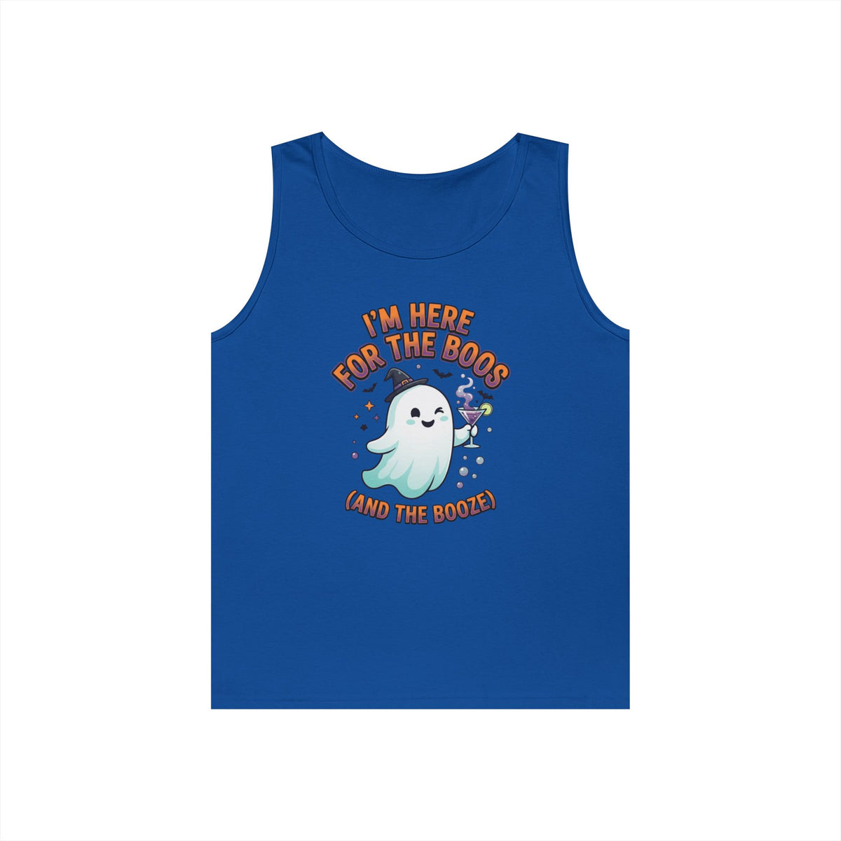 Color: Royal | I'm Here For The Boos Tank Top