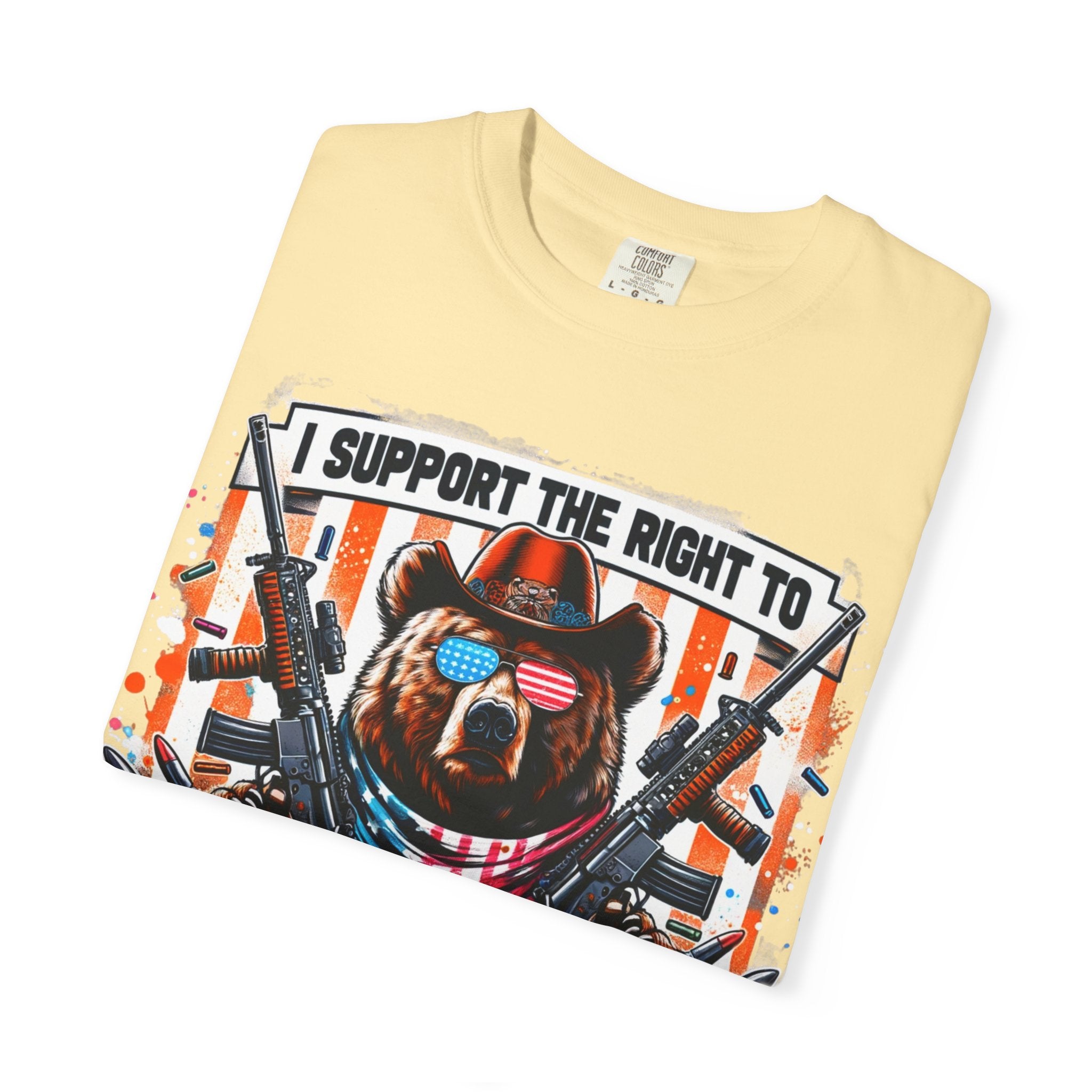 "The Right to Arm Bears" Unisex Garment-Dyed T-shirt