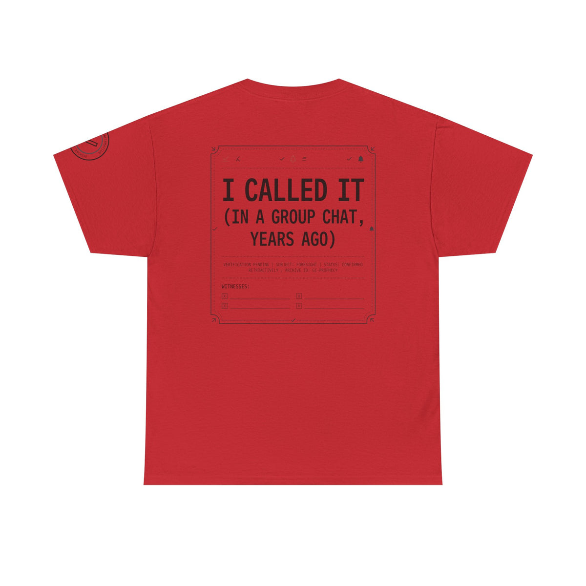 Color: Red | Group Chat Premium Graphic Tee
