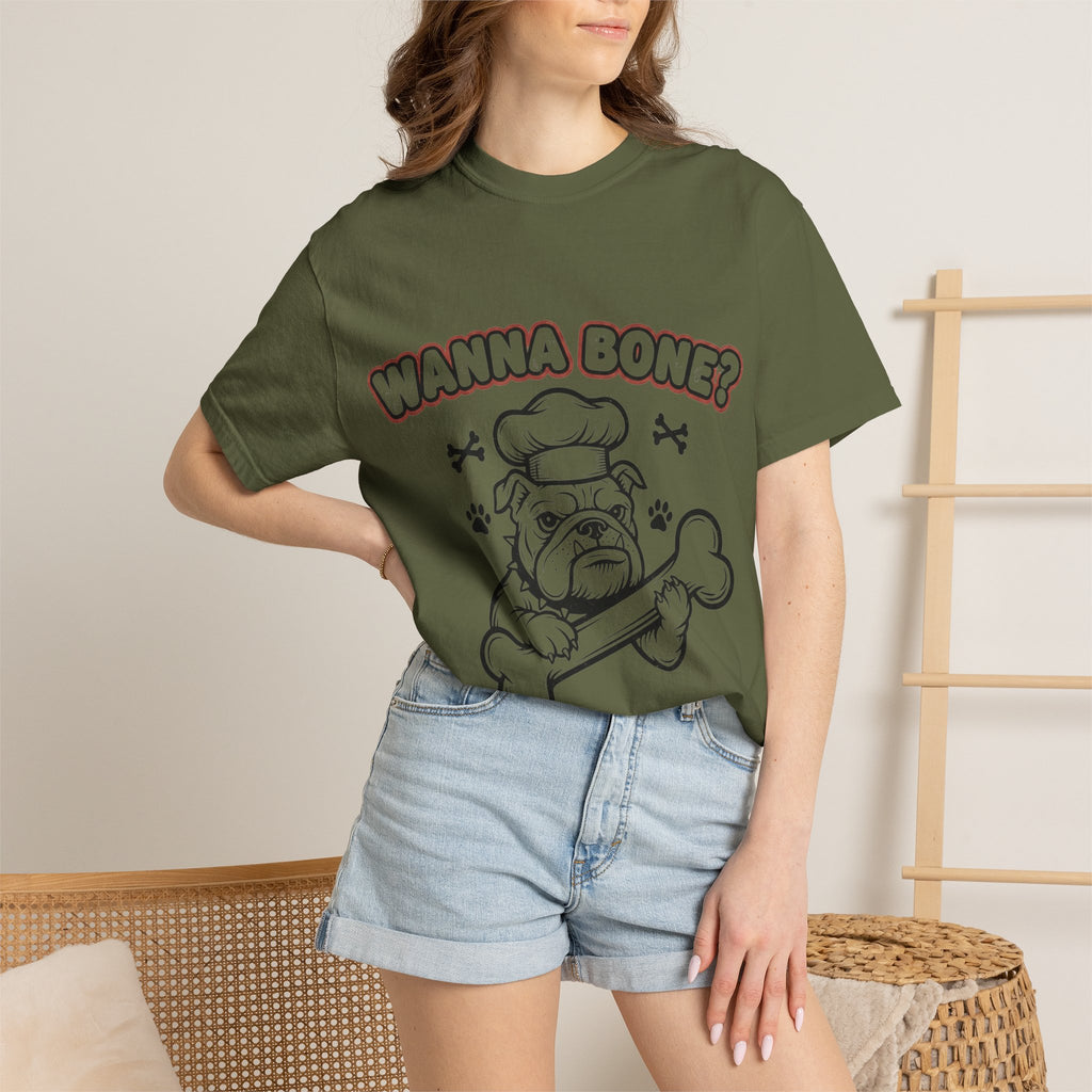 "Wanna Bone?" Unisex Garment-Dyed T-shirt