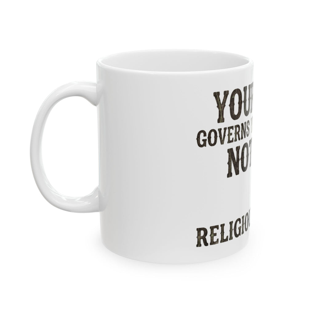 "Religious Freedom" White Ceramic Mug