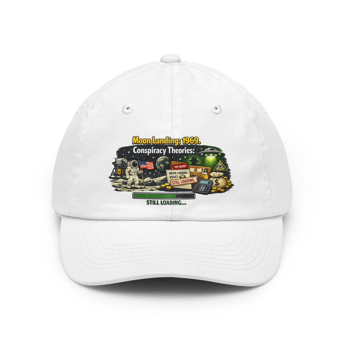 Color: White | Moon Conspiracy Dad Hat
