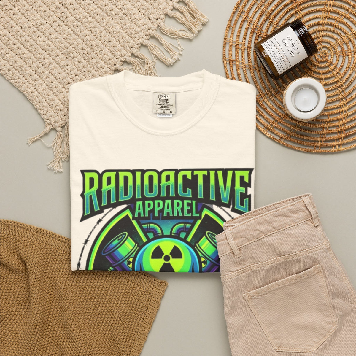 Radioactive Apparel Unisex Garment-Dyed Tee