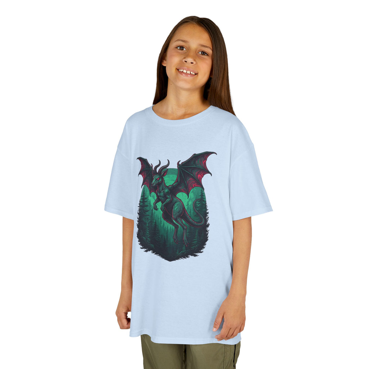 Color: Light Blue | The Jersey Devil (New Jersey, USA) Kids Tee