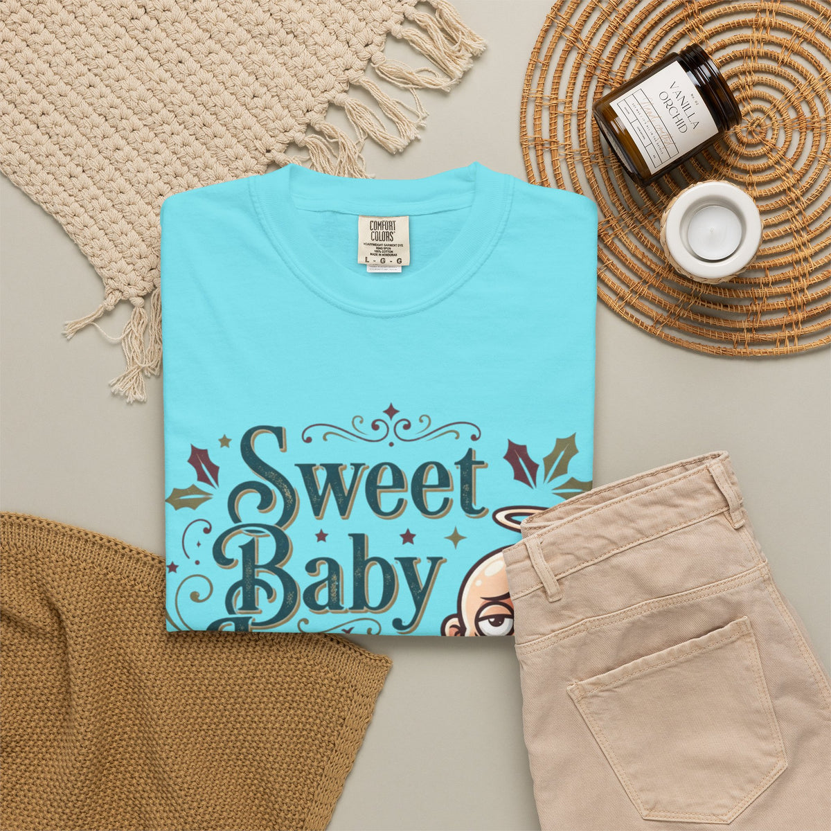"Sweet Baby Jesus" Unisex Garment-Dyed Tee