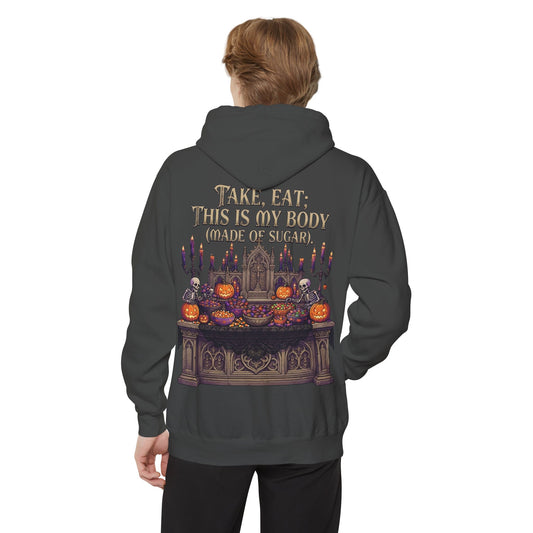 Color: Pepper | This Is My Body Garment-Dyed Hoodie