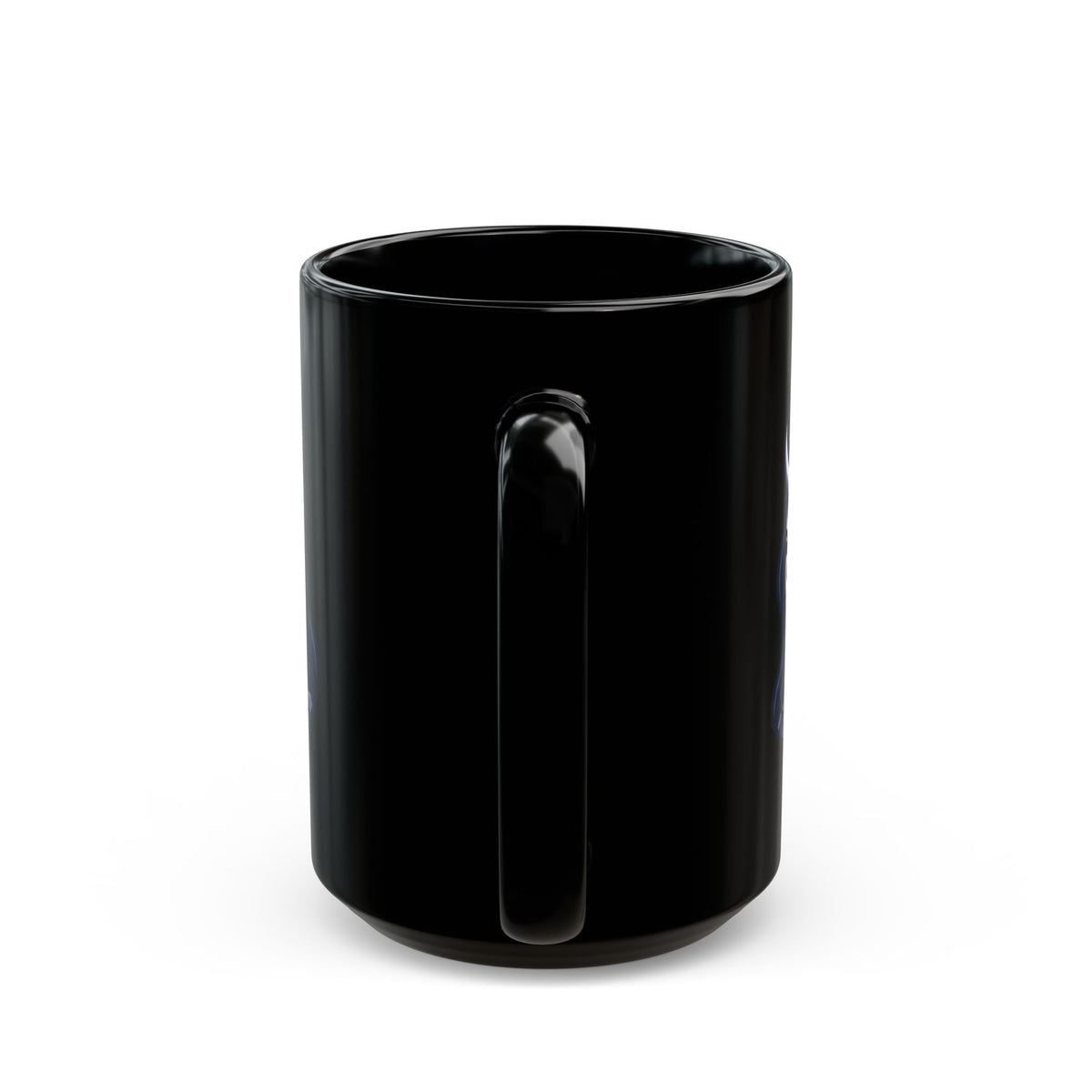 "The Cosmic Tarot (High Priestess)" Black Ceramic Mug — Graphic