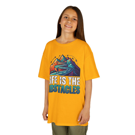 Color: Gold | Life Is The Obstacles Kids Tee