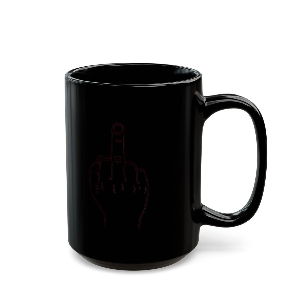 "F@#% OFF" Black Ceramic Mug — Graphic