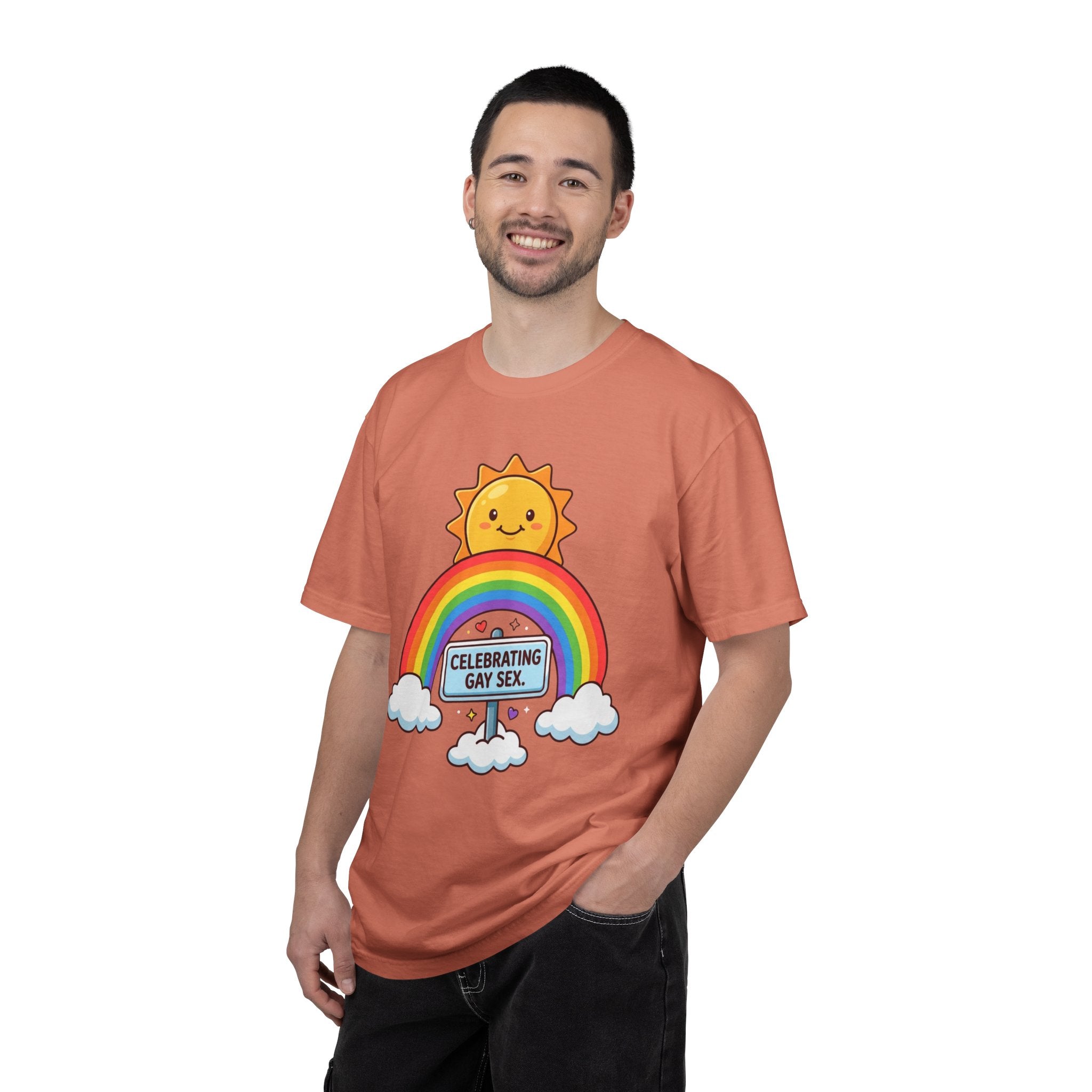 "Celebrating Gay Sex" Unisex Garment-Dyed Tee
