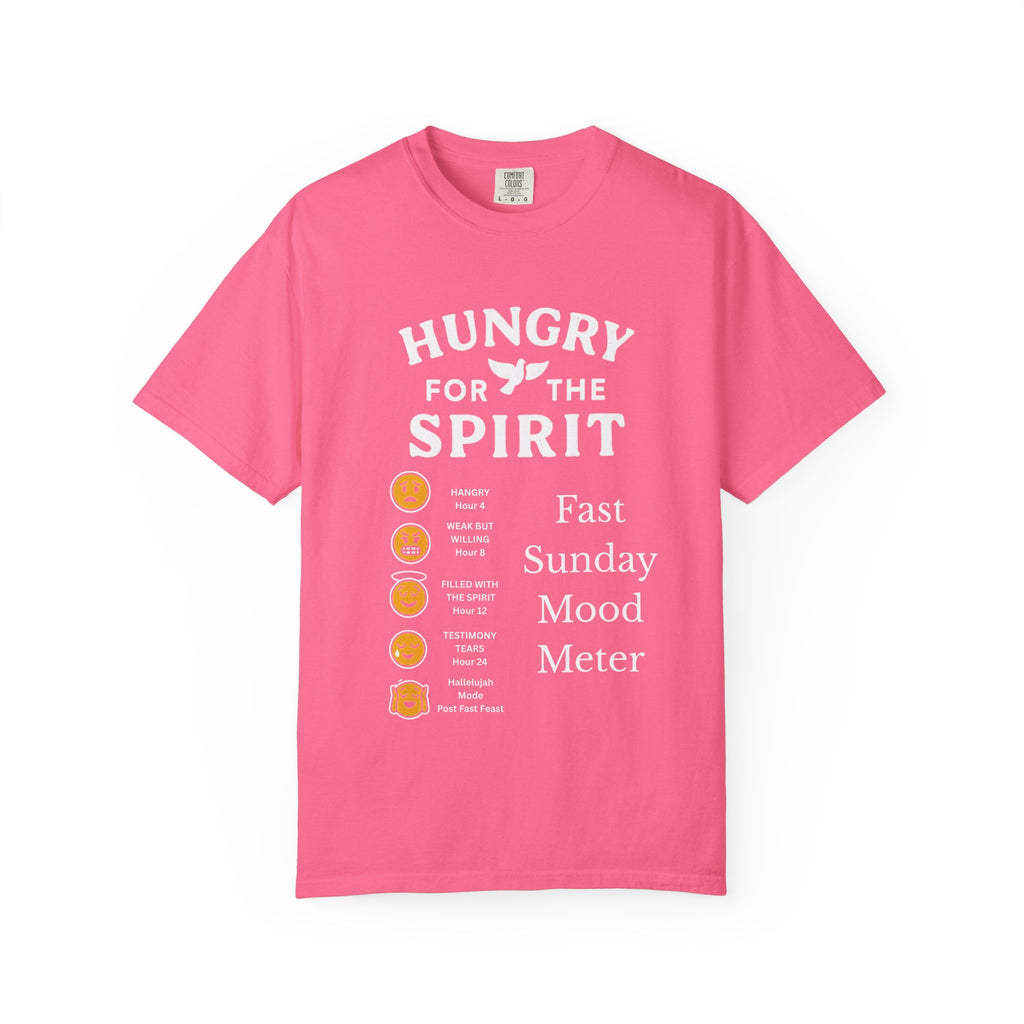 "Fast Sunday Mood Meter" Unisex Garment-Dyed T-shirt