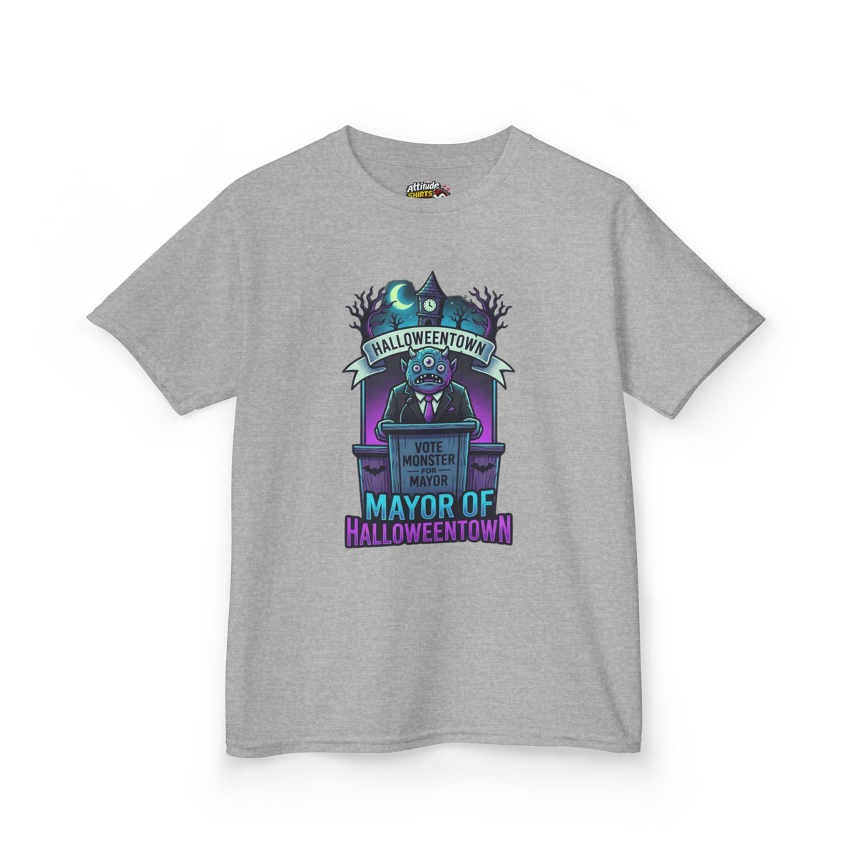 Color: Sport Grey | Mayor Of Halloweentown Kids Tee