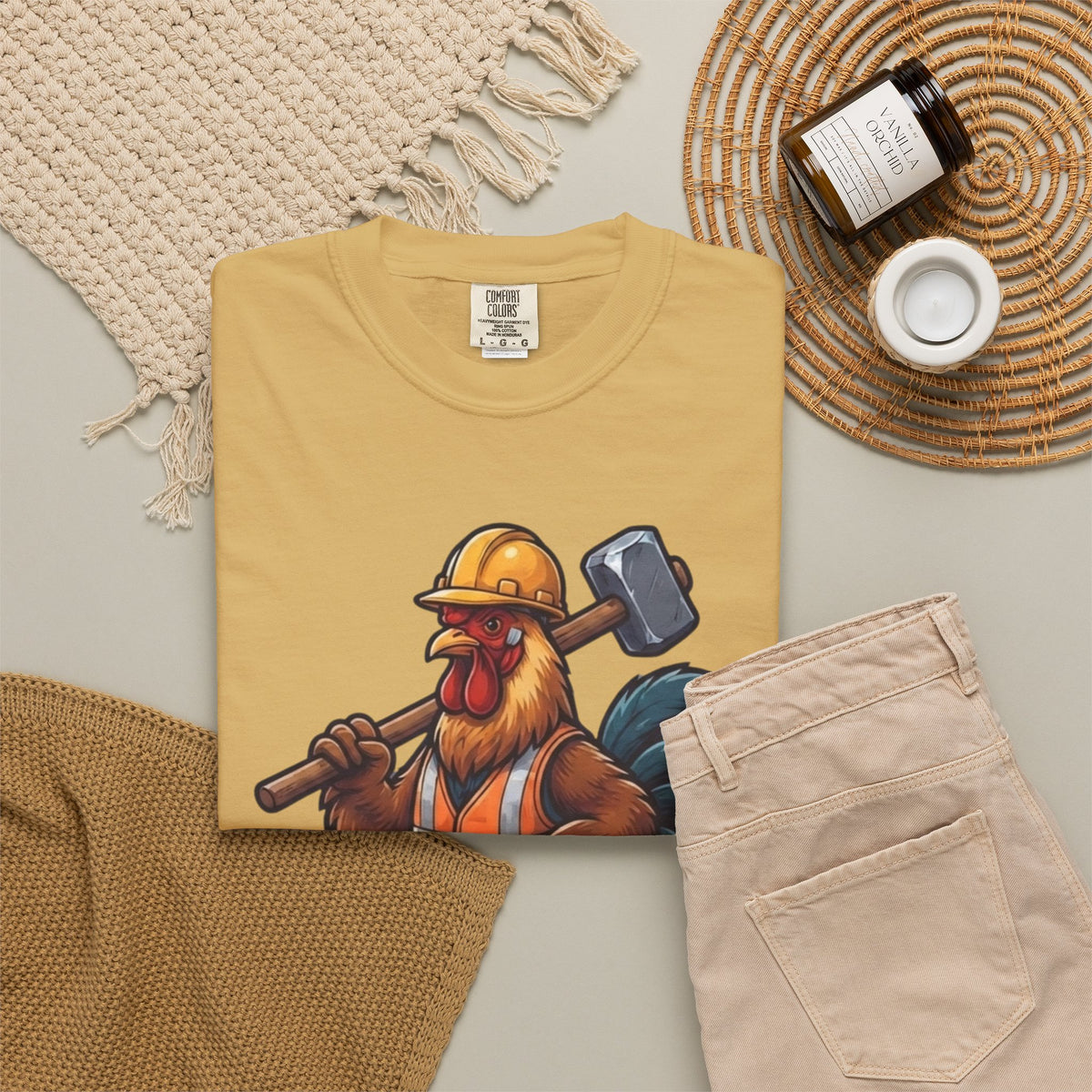 Biggest Erection in Town Unisex Garment-Dyed Tee