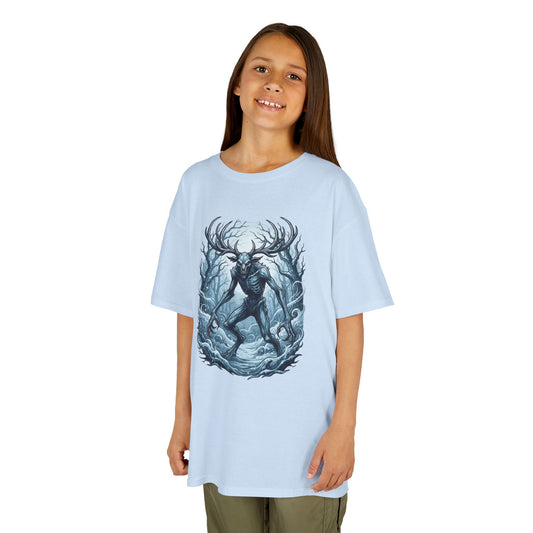 Color: Light Blue | Wendigo (Algonquian Folklore) Kids Tee