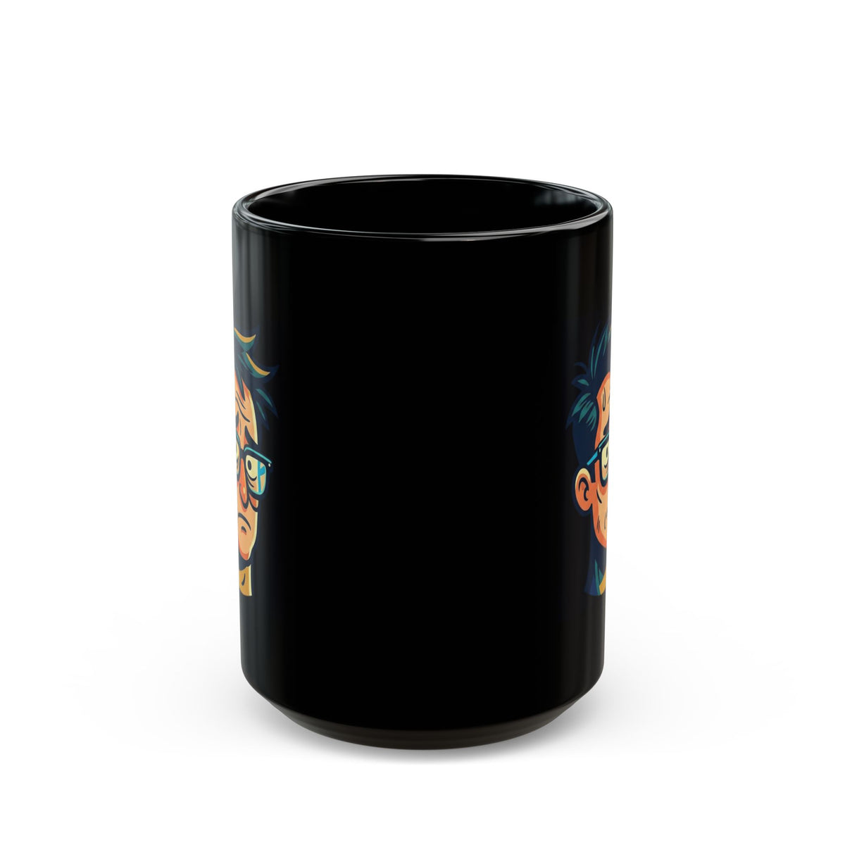"Responsible Adult Costume" Black Ceramic Mug — Graphic