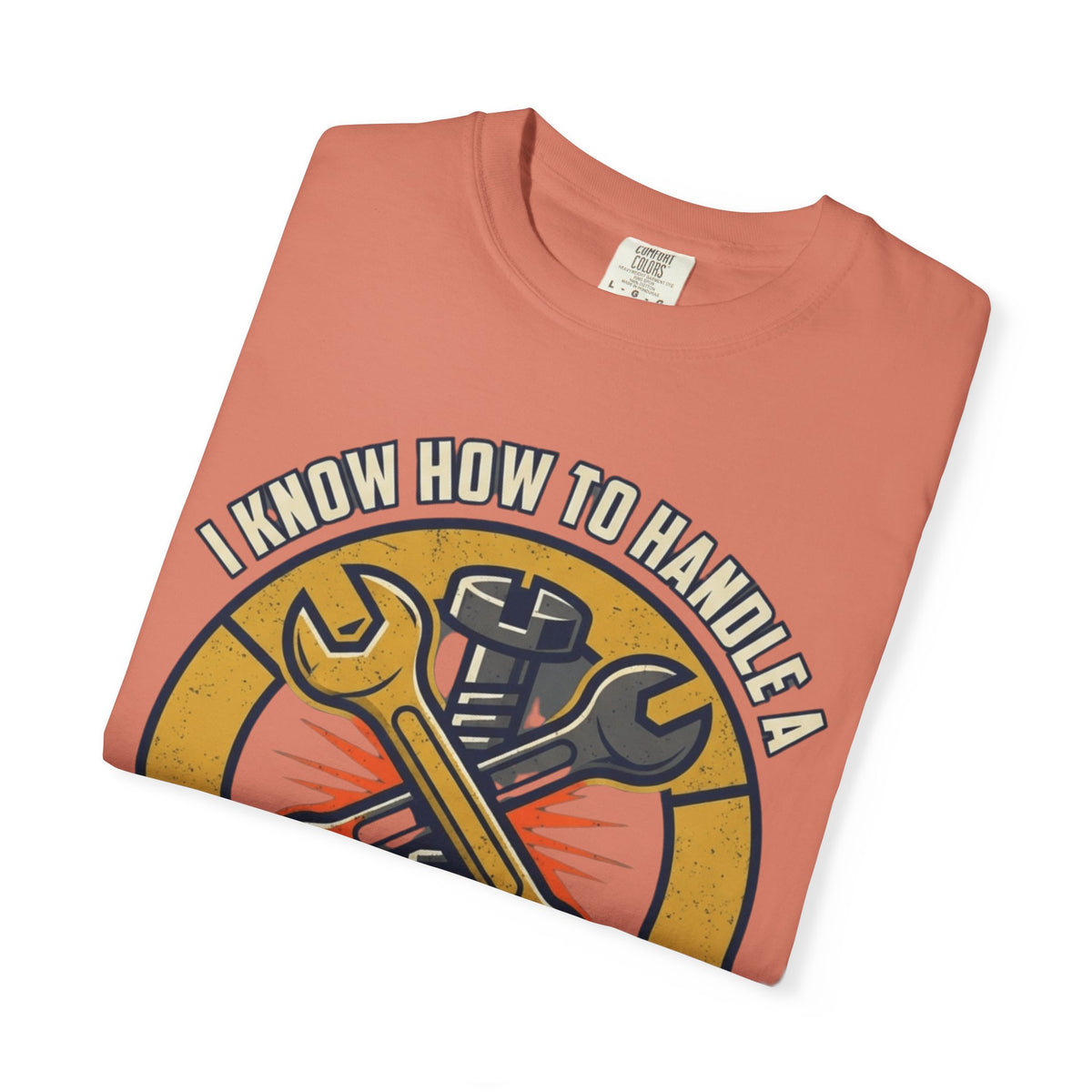 Color: Terracotta | Tight Screw and a Loose Nut Unisex Garment-Dyed Tee