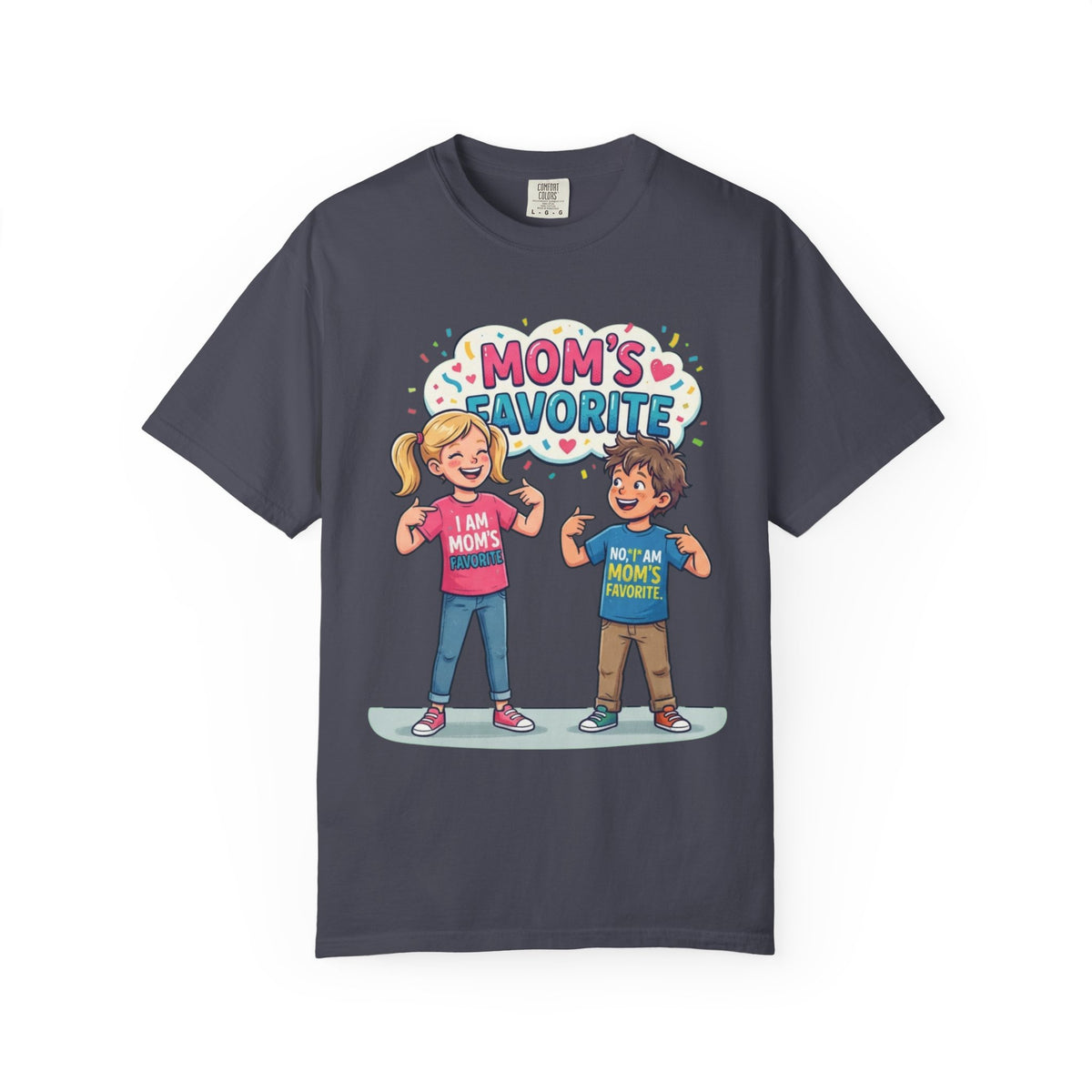 Color: Navy | Mom's Favorite Unisex Garment-Dyed Tee