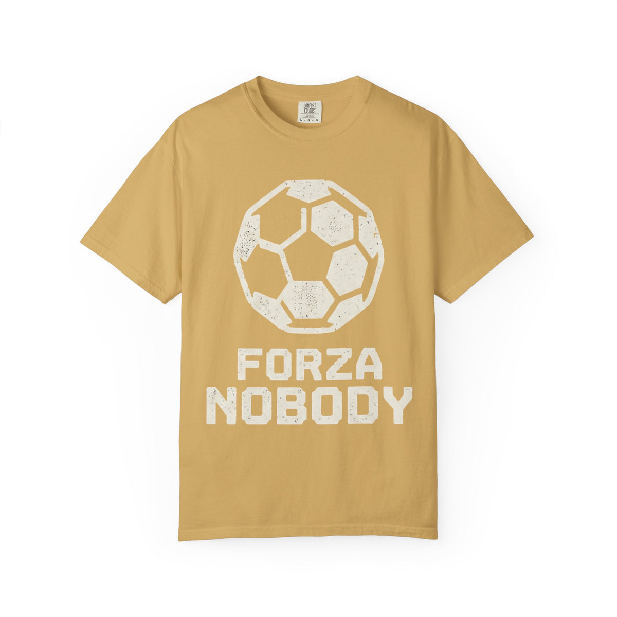 Color: Mustard | Forza Nobody Unisex Garment-Dyed Tee