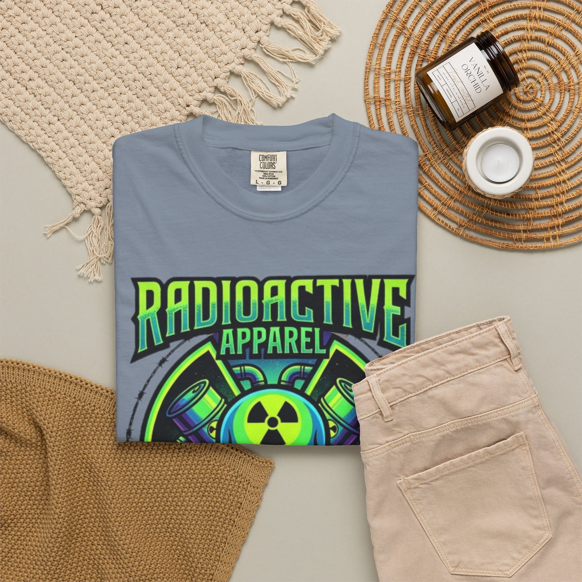 Radioactive Apparel Unisex Garment-Dyed Tee