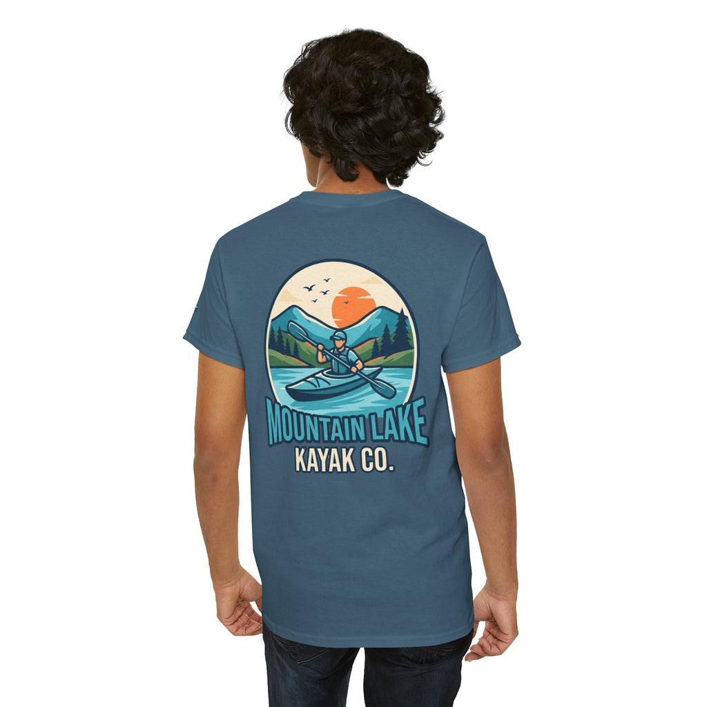 "Mountain Lake Kayak" Premium Graphic Tee