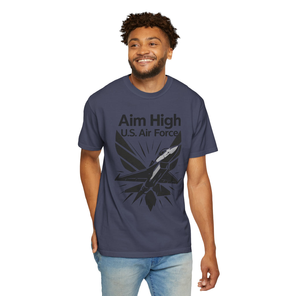 "Aim High" Unisex Garment-Dyed T-shirt