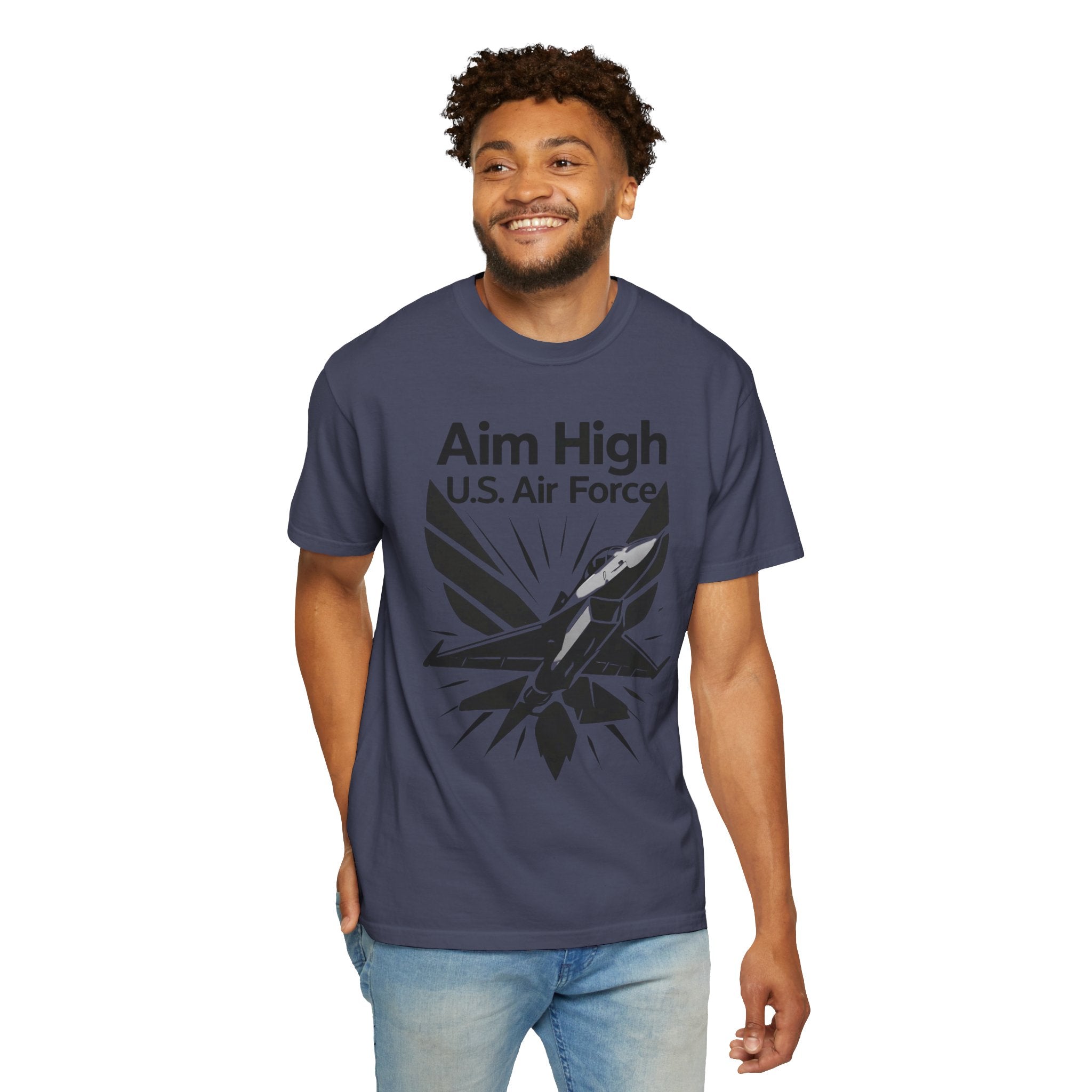 "Aim High" Unisex Garment-Dyed T-shirt