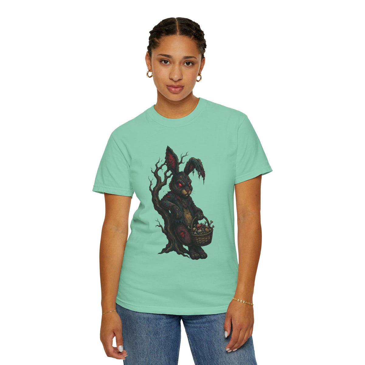 Color: Island Reef | Zombie Bunny Unisex Garment-Dyed Tee