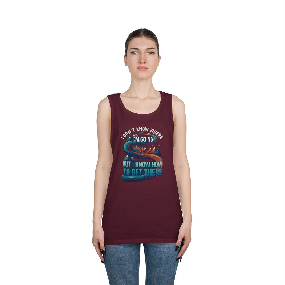 Color: Maroon | I Don't Know Where I'm Going Tank Top