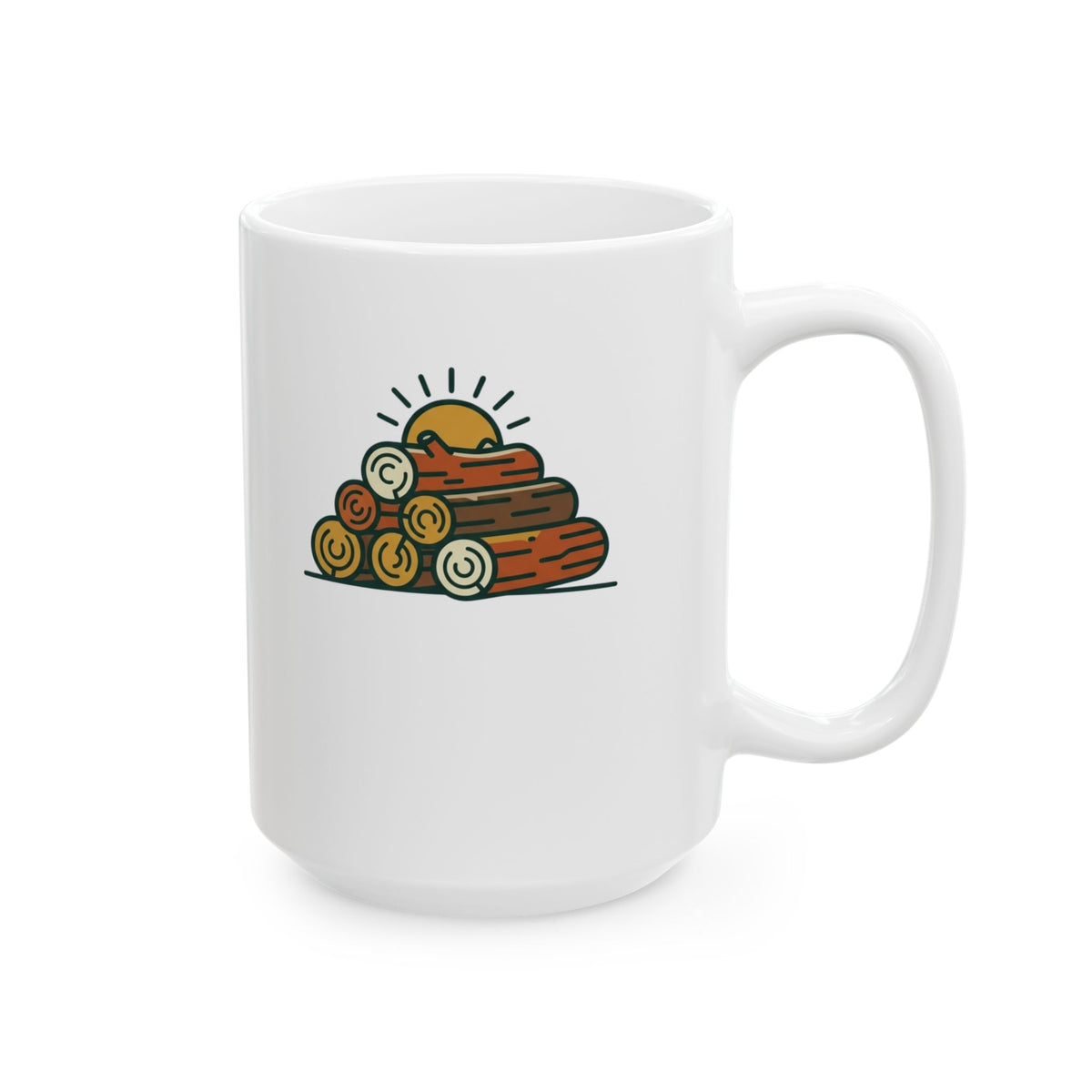 "Morning Wood Appreciation Society" White Ceramic Mug — Graphic